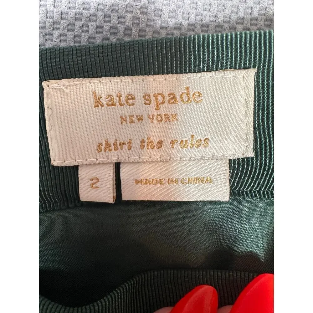Kate Spade Tweed Mini Skirt Size 2 | Multicolor Wool Blend A-Line